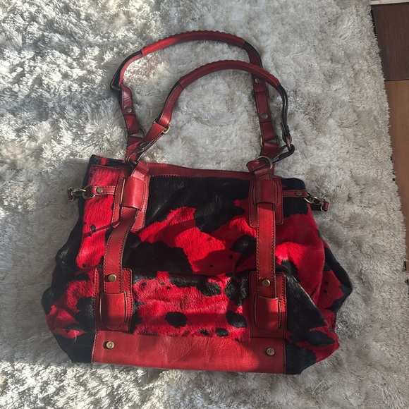 Cavalcanti Calf Hair Leather Bag - Picture 2 of 4